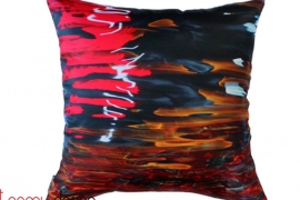 Night river II(red) cushion cover - 45x45cm